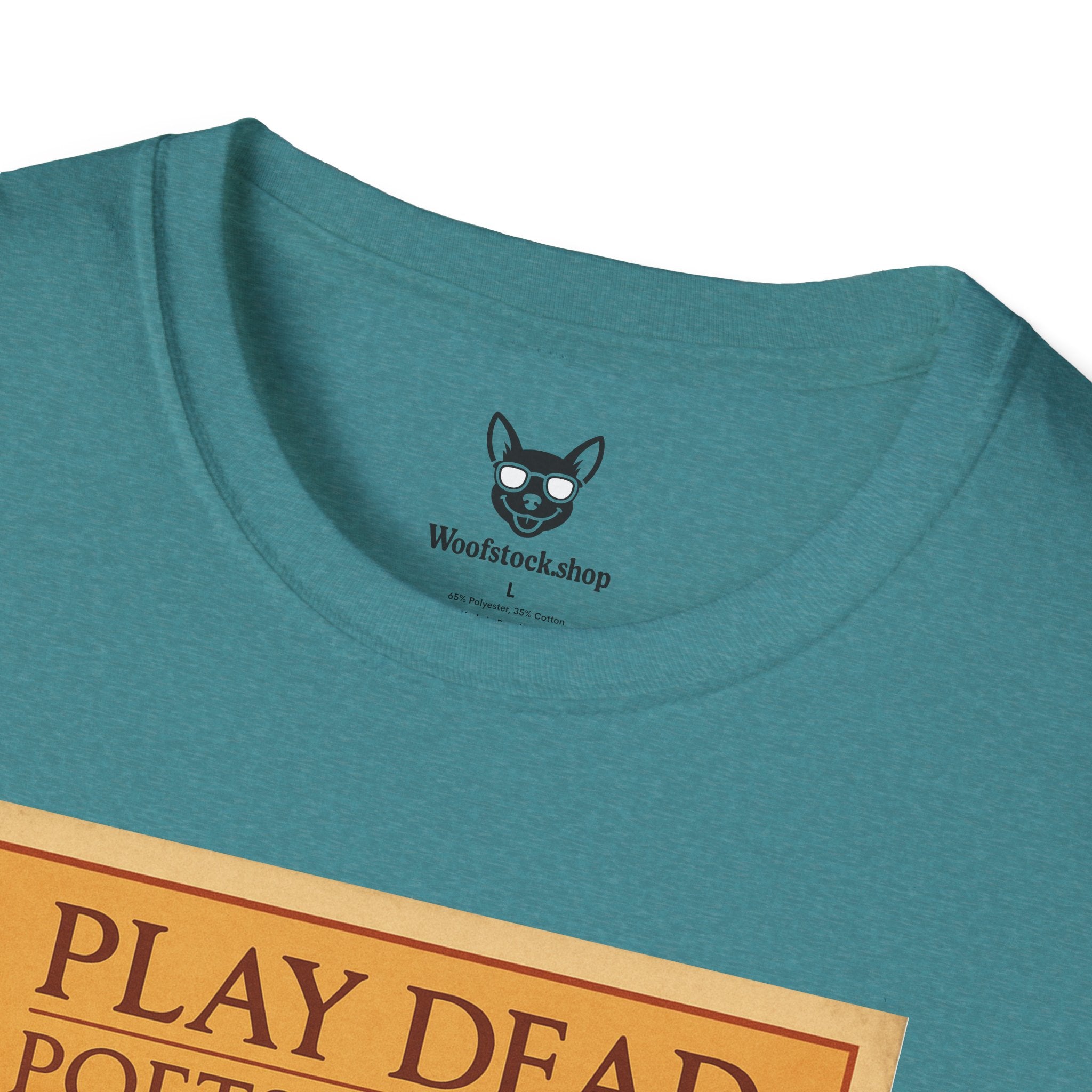 Dead Poets Society Poster Dog Parody Unisex Softstyle T-Shirt -- Funny Movie Tee for Movie and Dog Lovers